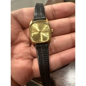 Vintage Swiss MILUS 22mm Mechanical Ladies Watch Gold Tone 17 Jewel for REPAIR